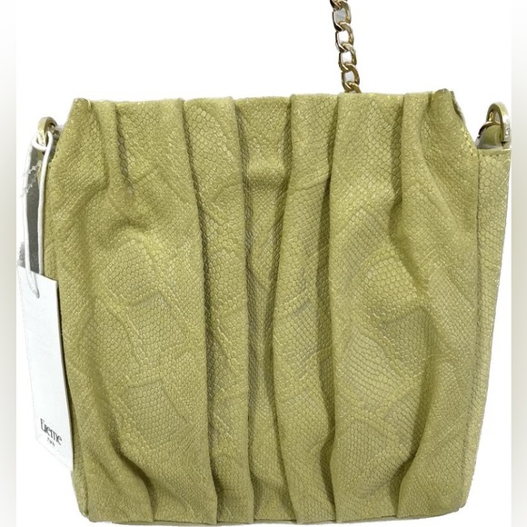 Elleme Vague Pleated Snakeskin Embossed Leather SHLDR Bag.Missing Original Strap - Picture 3 of 15